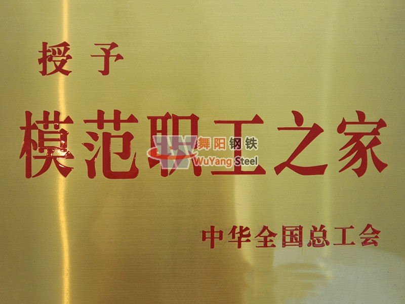 舞阳钢铁公司-全国模范职工之家